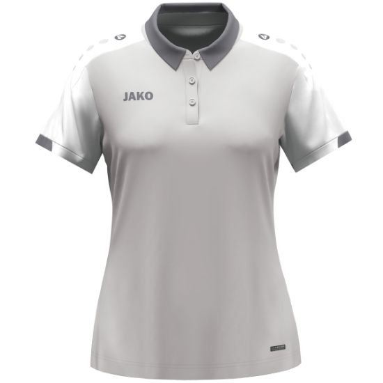 Afbeeldingen van Polo Dynamic damesmaten lichtgrijs/wit/grijs