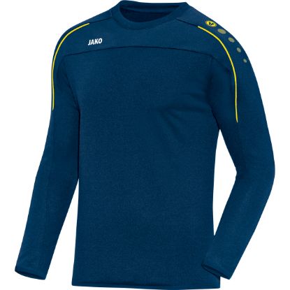 Afbeeldingen van Sweater Classico nachtblauw/citroen