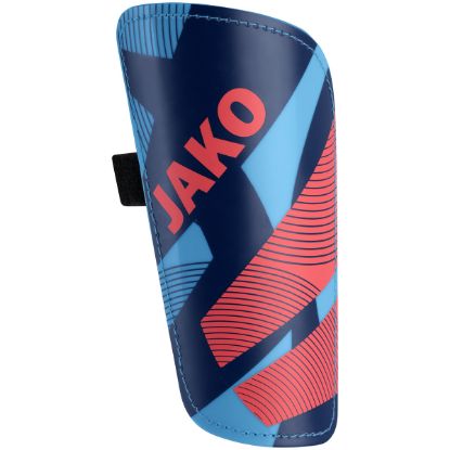 Afbeeldingen van Scheenbeschermer River Basic hemelsblauw/navy/koraal