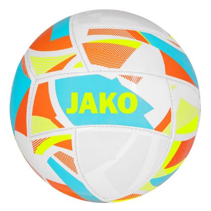Afbeeldingen van Minibal Iconic wit/cyan/fluogeel