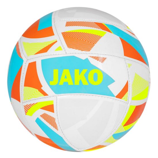 Afbeeldingen van Minibal Iconic wit/cyan/fluogeel