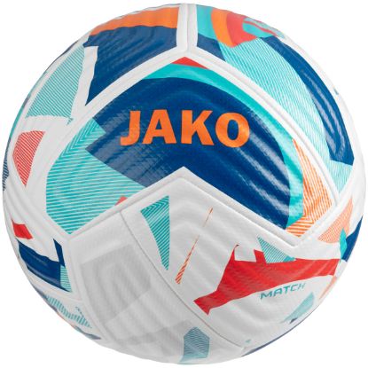 Afbeeldingen van Wedstrijdbal Flow wit/navy/oranje