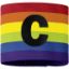 Afbeeldingen van Aanvoerdersband regenboog