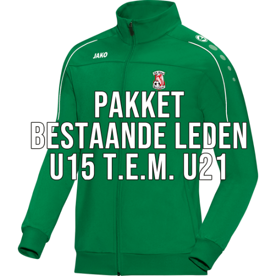 Afbeeldingen van PAKKET BESTAANDE LEDEN - U15 T.E.M. U21
