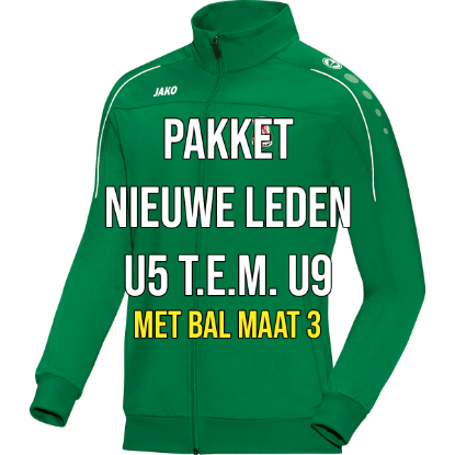 Afbeeldingen van PAKKET NIEUWE LEDEN - U5 T.E.M. U9 (BAL MAAT 3)